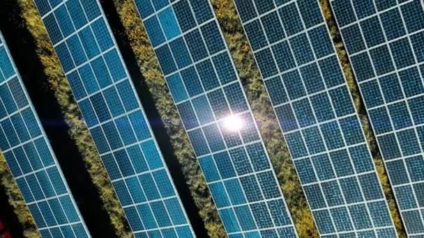 Energia solar sol gerador de eletricidade ambiente — Vídeo de Stock