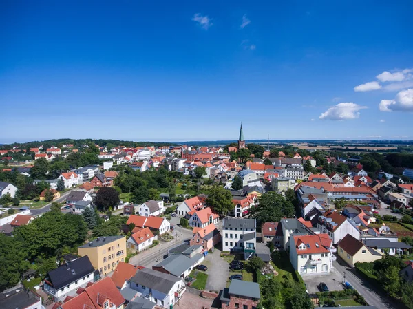 Flygfoto Bergen auf Rügen Tyskland staden Mecklenburg — Stockfoto