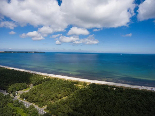 Flygfoto på Östersjön juliusruh ön Rügen — Stockfoto