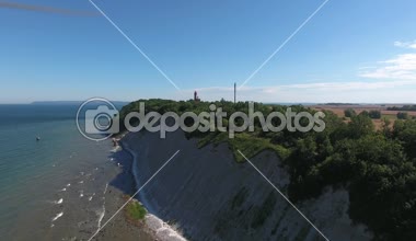 Rügen Adası Baltık Denizi üzerinde Kap Arkona adlı kıyı manzara