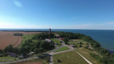 Rügen Adası Baltık Denizi üzerinde Kap Arkona adlı kıyı manzara