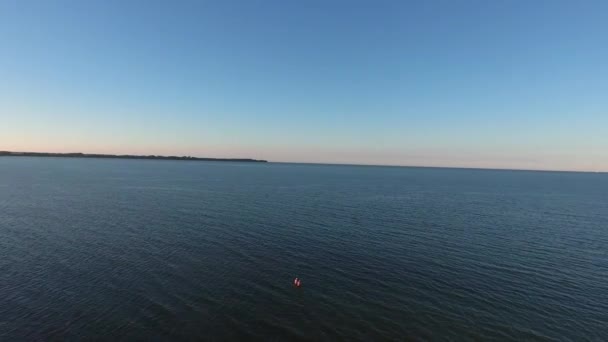 Vista aérea sobre mar báltico juliusruh isla ruegen — Vídeos de Stock