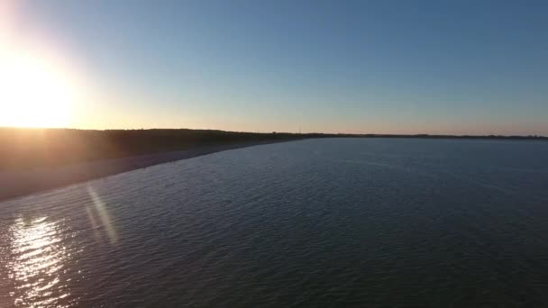 Вид с воздуха на Балтийское море Juliusruh острова ruegen — стоковое видео