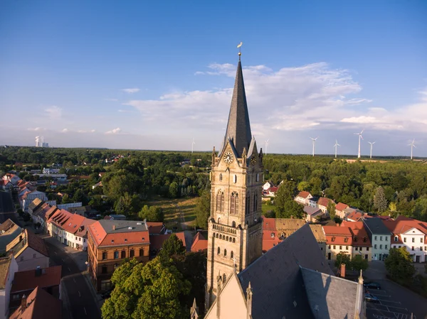Gamla kyrkan Lucka medeltida staden Tyskland Thüringen — Stockfoto