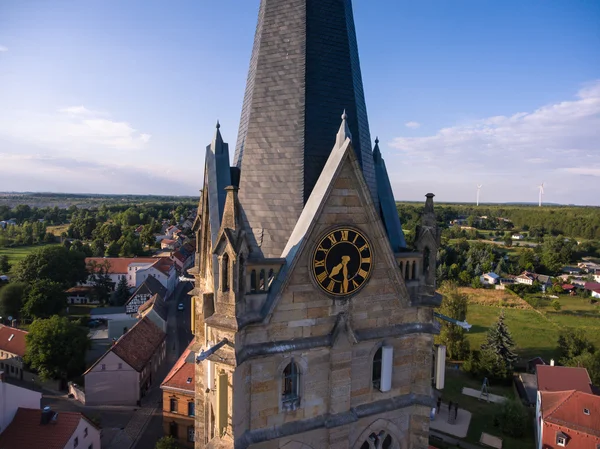 Gamla kyrkan Lucka medeltida staden Tyskland Thüringen — Stockfoto