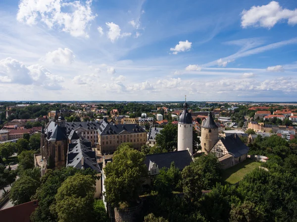 Aerial View Altenburg Thüringen slottet gamla medeltida staden — Stockfoto