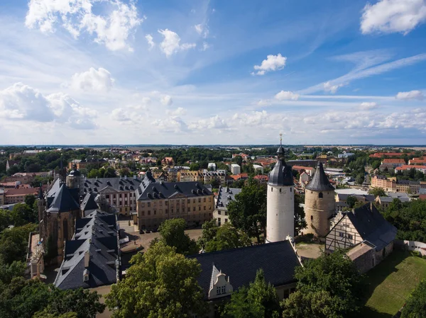 Vue Aérienne Château De Thuringe Altenburg vieille ville médiévale — Photo