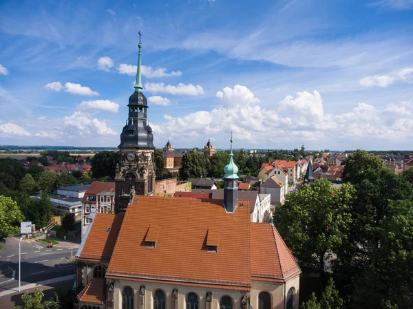 Agnes kyrkan Altenburg Tyskland Flygfoto — Stockfoto