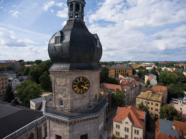 Bartholomew kyrka Altenburg medeltidsstaden Flygfoto — Stockfoto