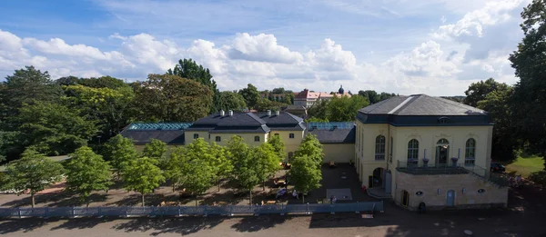 Casa de té del castillo de Altenburg en primavera — Foto de Stock