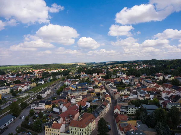 Antenowe Zobacz miasto schmoelln Turyngia Niemcy — Zdjęcie stockowe