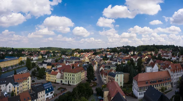 Luchtfoto stad schmoelln Thüringen en bekijken — Stockfoto