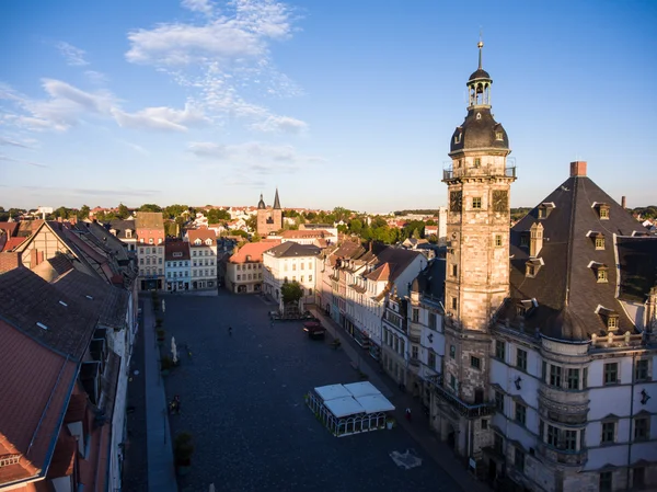 Mercado de ayuntamientos en Altenburg Turingia — Foto de Stock