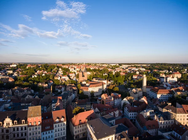 Vista aérea Altenburg Castelo da Turíngia cidade medieval velha — Fotografia de Stock