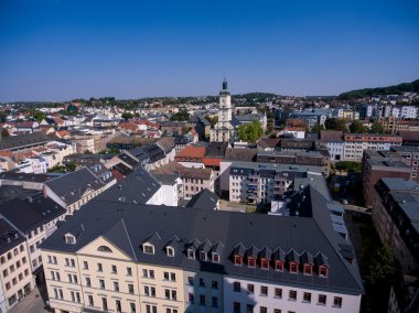 Gera aerieal görünüm mimarisi kasaba thuringia evler