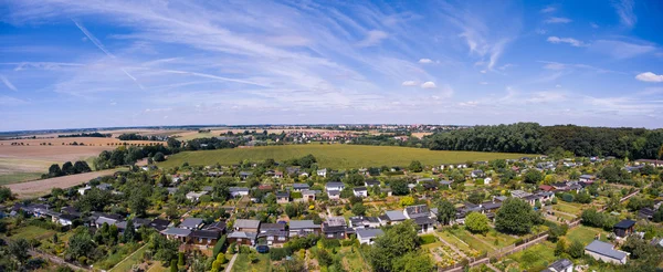 Beautiful view above the earth on landmark down. — Stock Photo, Image