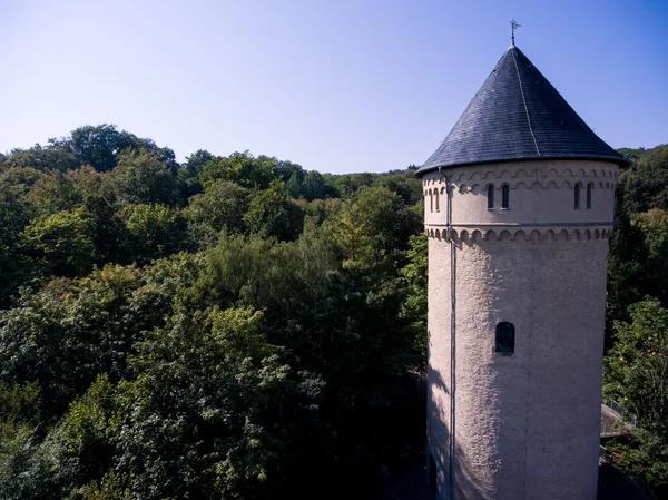 Castello di Gera osterstein vista aerea thuringia medievale — Foto Stock