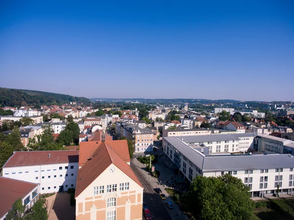 Gera aerieal görünüm mimarisi kasaba thuringia evler — Stok fotoğraf