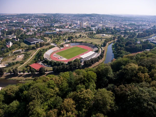 Gera aerial view stadion football soccer sport — Stock Photo, Image