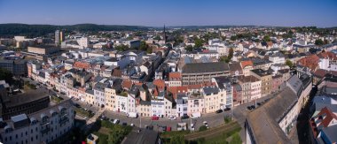 Gera aerieal görünüm mimarisi kasaba thuringia evler