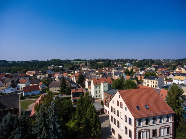 Widok z lotu ptaka goessnitz Altenburg miasta Turyngii — Zdjęcie stockowe