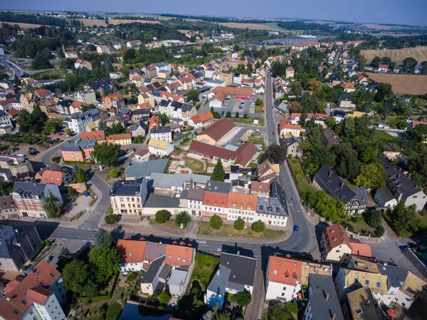 Aerial view of goessnitz altenburg thuringia town — Stock Photo, Image