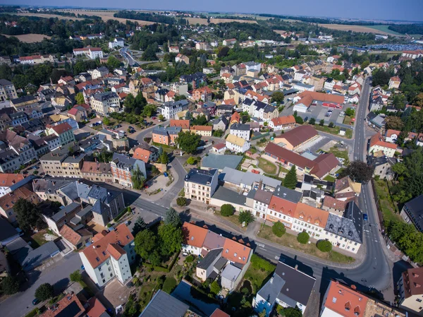 Vue aérienne de la ville de Goessnitz Altenburg Thuringe — Photo