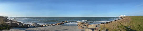 Panorama ostrova Fehmarn oceán Puttgarden — Stock fotografie