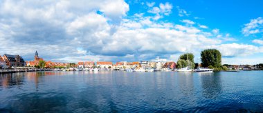 Panorama harbour Waren Müritz Germany
