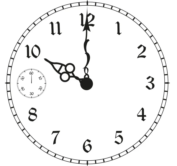 Clock time time time passing life — Stock Vector
