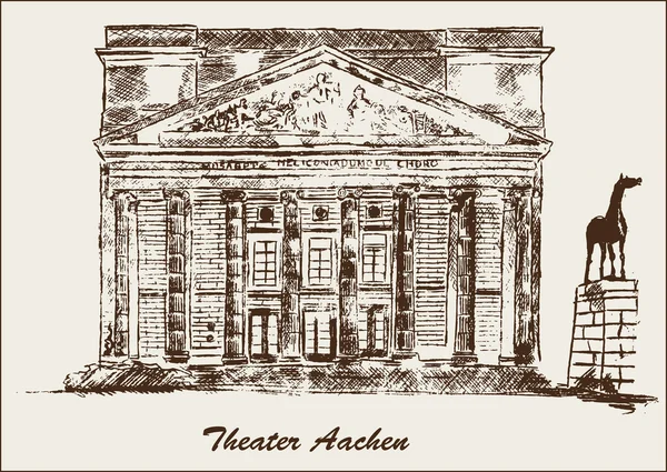 Teatr aachen — Wektor stockowy