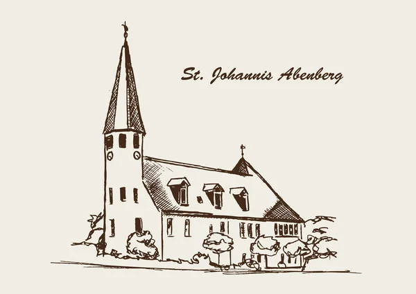 St. Johanis Church Abenberg — Stock Vector