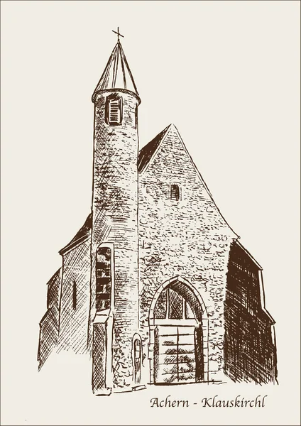 Klauskirchl Achern kerk — Stockvector