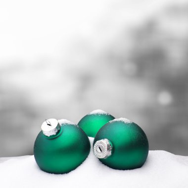 Noel arka plan - Noel süs turkuaz - kar