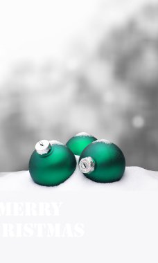 Noel arka plan - Noel süs turkuaz - kar