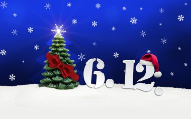 Aziz Nicholas günü 06 Aralık - mavi