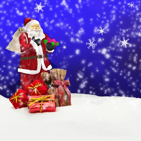 Santa claus - Wesołych Świąt — Zdjęcie stockowe