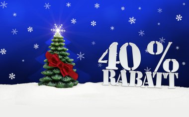 Noel ağacı Rabatt yüzde 35 indirim