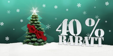 Noel ağacı Rabatt yüzde 35 indirim
