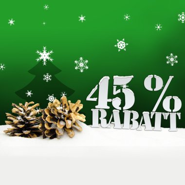 Noel süper ağaç yüzde 45 Rabatt indirim