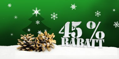 Noel süper ağaç yüzde 45 Rabatt indirim