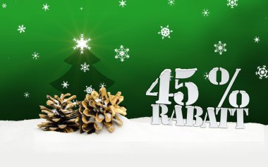Noel süper ağaç yüzde 45 Rabatt indirim