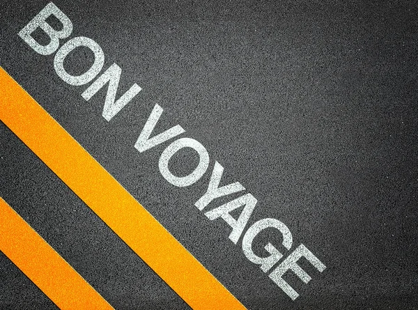 Bon Voyage Text Writing — Stock Photo, Image