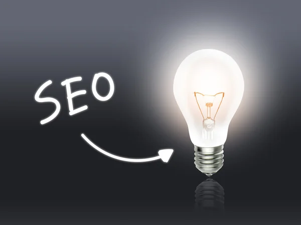 SEO lamp Lamp energie licht grijs — Stockfoto