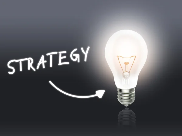 Strategy Bulb Lamp Energy Light gray — Stock Photo, Image