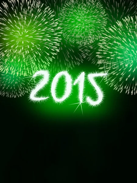 Firework 2015 happy new year — Stock Photo, Image