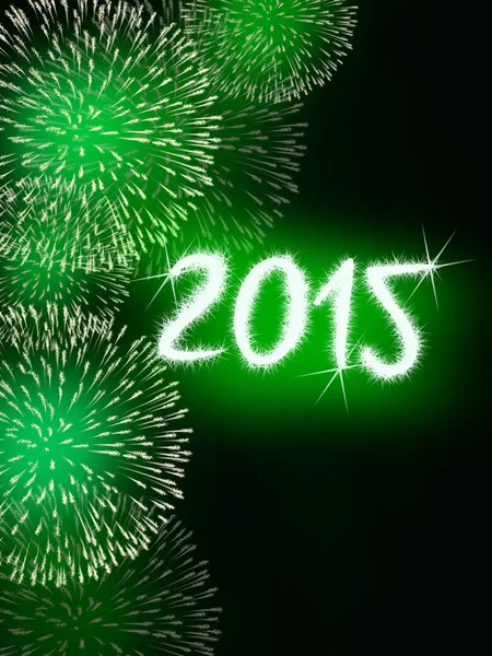 Firework 2015 happy new year — Stock Photo, Image