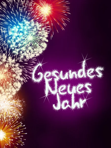 Gesundes Neues Jahr tyska gott nytt år — Stockfoto