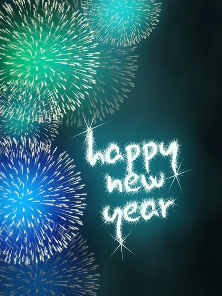 Happy new year firework fireworks — Stock Photo, Image