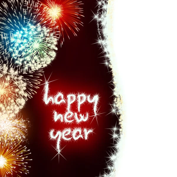 Happy new year firework fireworks — Stock Photo, Image